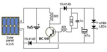 Circuito de Luz de jardim Solar