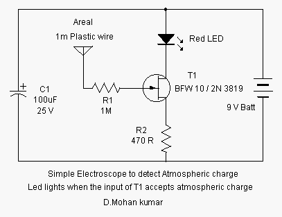 Simples Detector de Eletricidade Estática