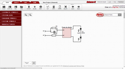 Programa de desenhar circuitos elétricos online