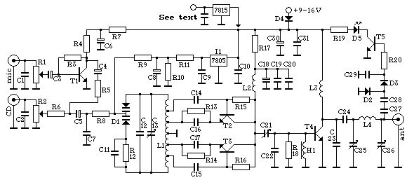 Circuito do Transmissor de FM Veronica