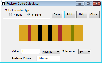 Calculo Online de Código de Cores de Resistor de 4 ou 5 Faixas