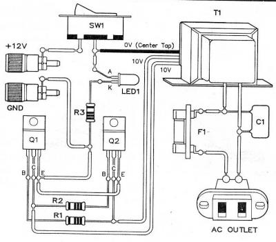 Circuito de Micro Inversor de Tensão DC-AC 12v x 110v