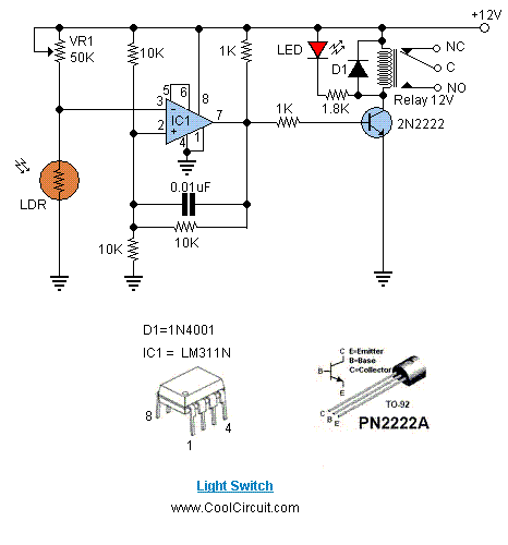 Circuito de Sensor de Luz com LDR