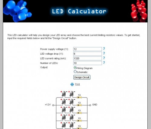 Como Ligar LEDs - Calculadora online