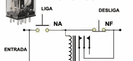 Circuito Interruptor liga desliga usando Relé