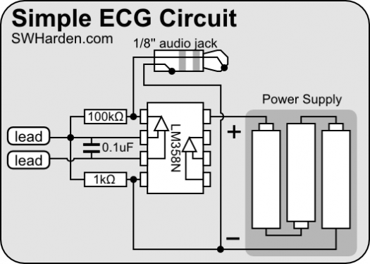 Maquina de Eletrocardiograma Caseiro ECG