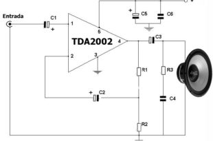 Módulo Amplificador de Áudio usando TDA2002