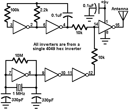 Simples Transmissor de AM usando Circuito Integrado