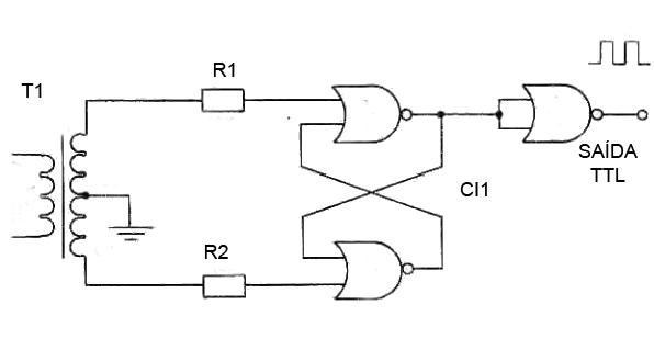 circuito de 60hz TTL apartir da Rede AC