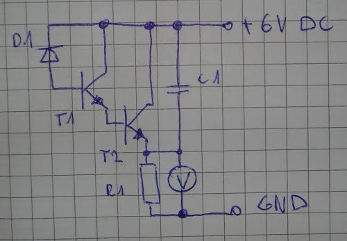 circuito de teste de diodos sensor de luz